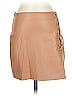 Haani 100% Polyester Solid Tan Faux Leather Skirt Size S - photo 1