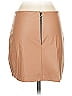 Haani 100% Polyester Solid Tan Faux Leather Skirt Size S - photo 2