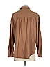 Cloth & Stone 100% Lyocell Solid Brown Long Sleeve Button-Down Shirt Size S - photo 2