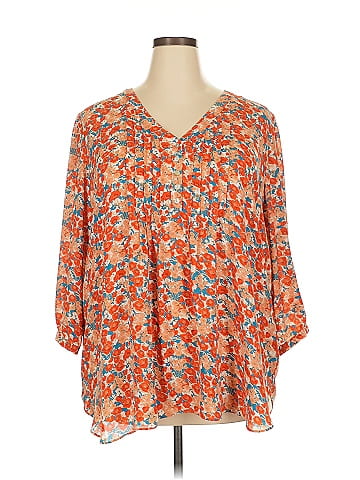 Rose + Olive 3/4 Sleeve Blouse (view 1)
