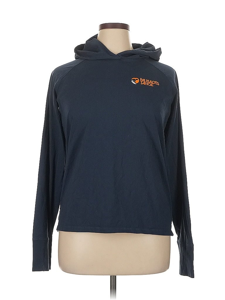 Pre-owned Assorted Brands Pullover Hoodie In Blue