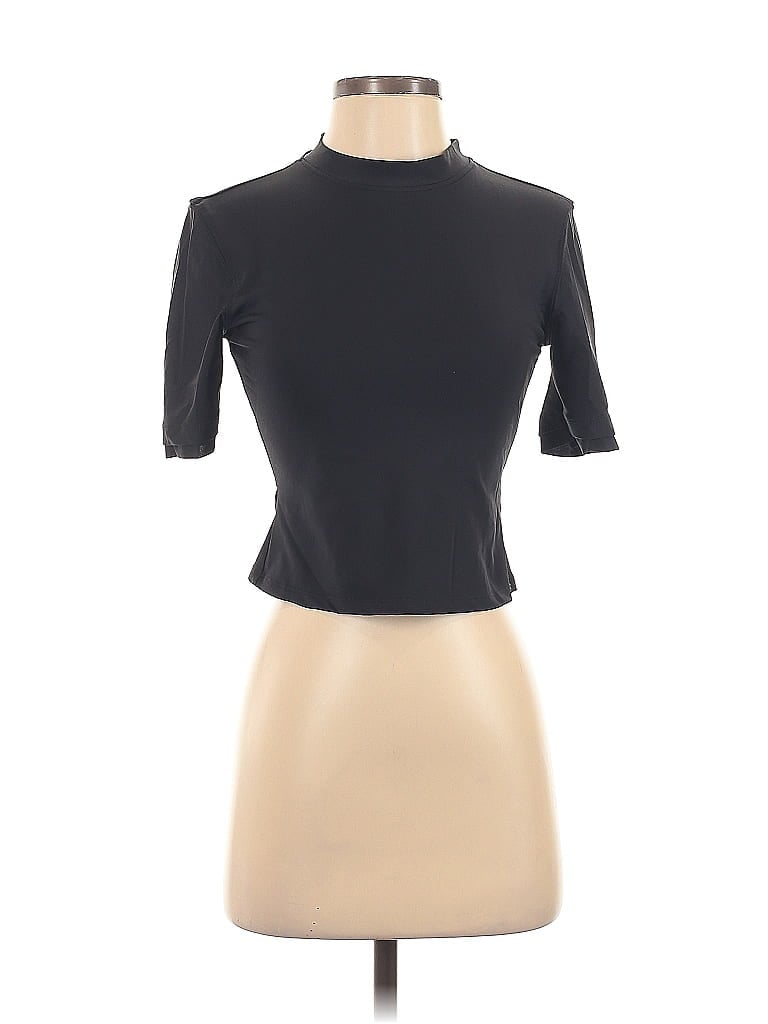 Pre-owned Callipygian Short Sleeve Turtleneck In Black