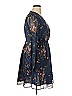 Cupshe 100% Polyester Floral Blue Cocktail Dress Size XL - photo 3