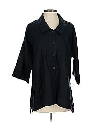 Flax 3/4 Sleeve Button Down Shirt