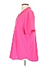 Hilary Radley 100% Polyester Pink Short Sleeve Blouse Size L - photo 5