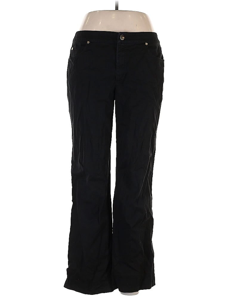 Escada 100% Other Black Casual Pants Size EU 42 / US 12 - photo 1