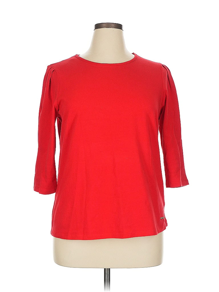 Anne Klein Sport Red 3/4 Sleeve Top Size XL - photo 1