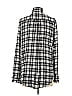Equipment 100% Silk Checkered-gingham Black Long Sleeve Silk Top Size S - photo 2