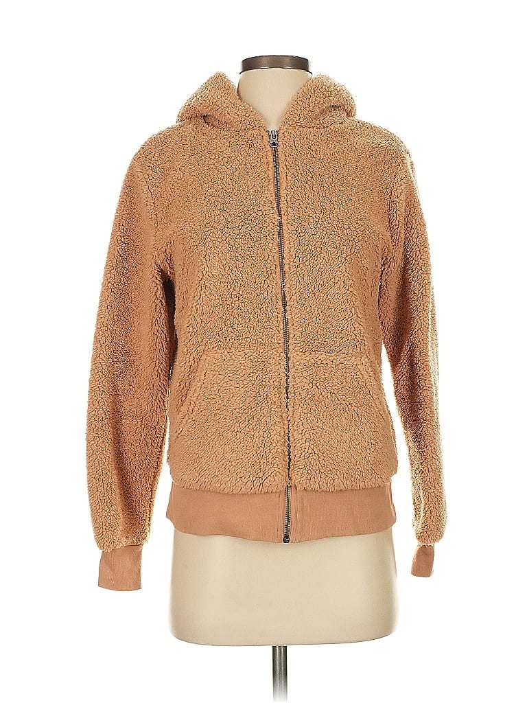 Pre-owned Gap Zip Up Hoodie In Brown