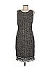 St. John Collection Tweed Gray Cocktail Dress Size 8 - photo 1