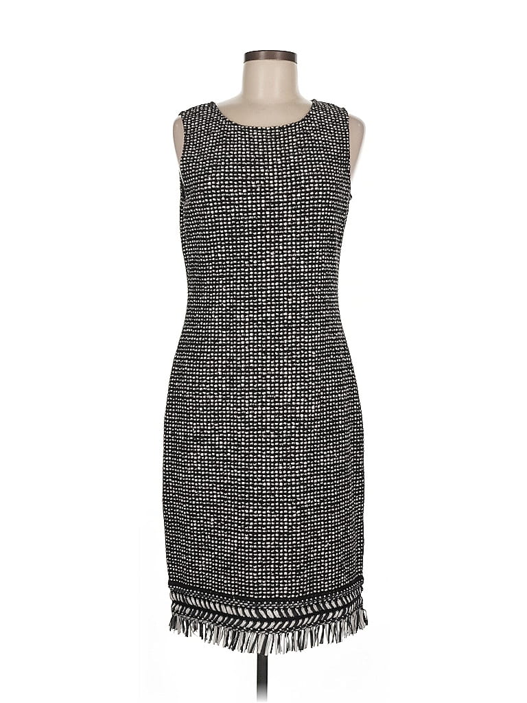 St. John Collection Tweed Gray Cocktail Dress Size 8 - photo 1