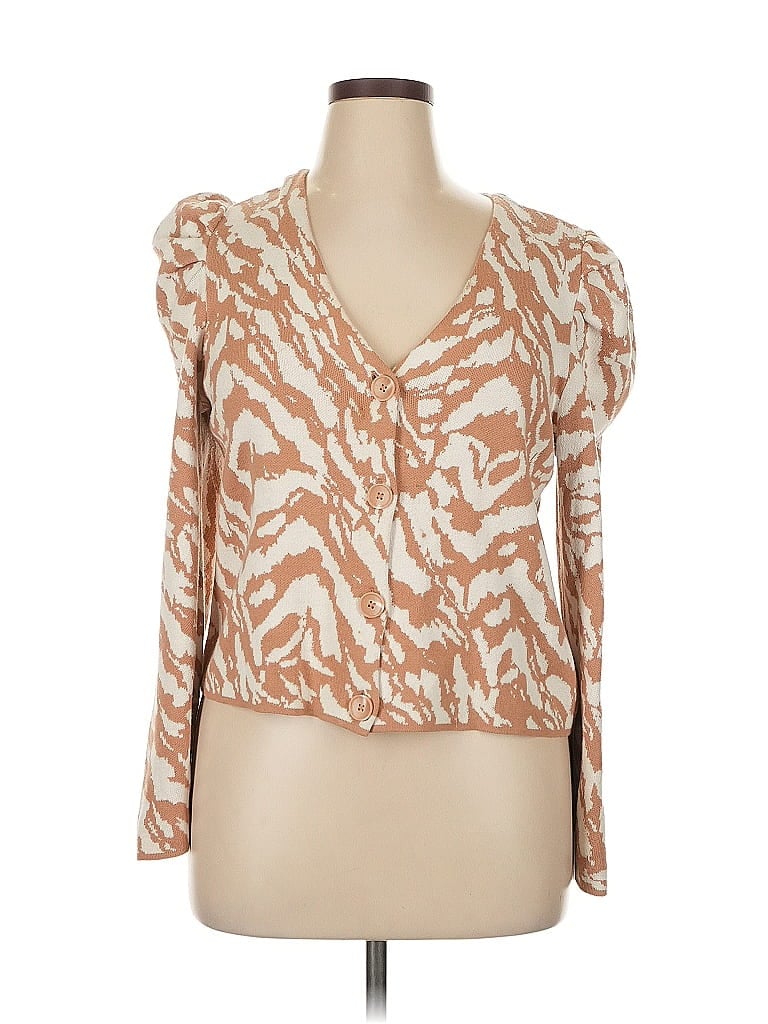 Pre-owned Nine West Cardigan Sweater In Brown