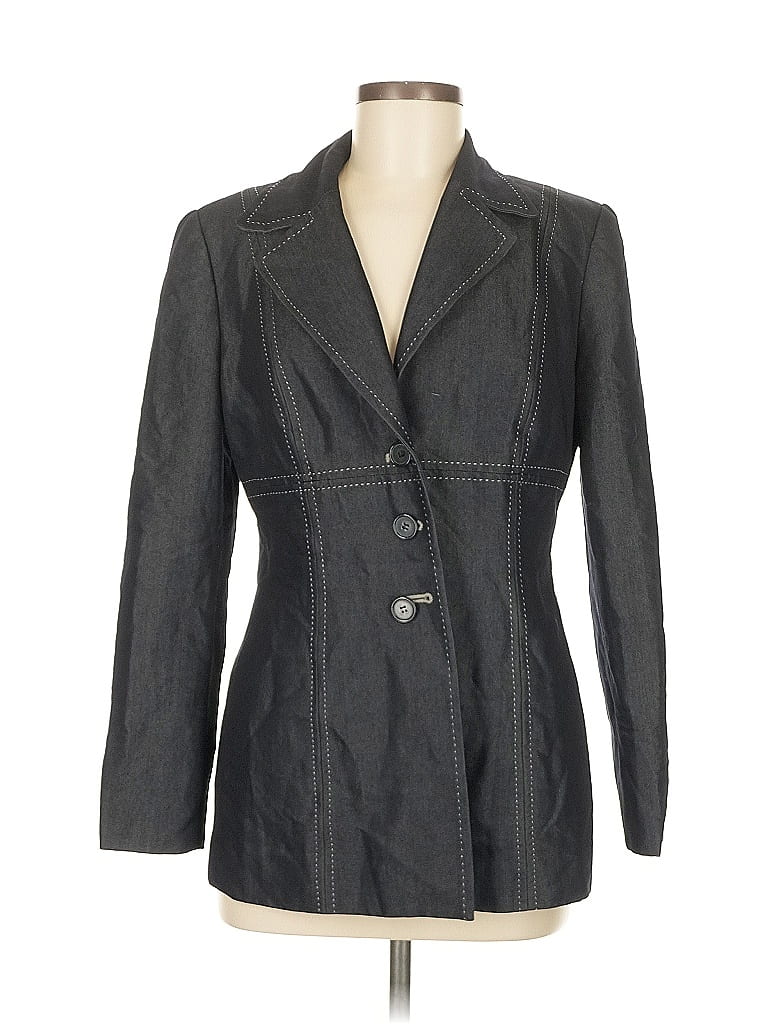 Pre-owned Lena Gabrielle Blazer Jacket In Gray