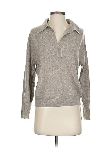 R | Label Wool Pullover Sweater (view 1)
