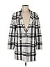 Elle Plaid Gray Coat Size M - photo 1