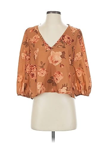 Mia Joy 3/4 Sleeve Blouse (view 1)
