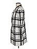 Elle Plaid Gray Coat Size M - photo 5