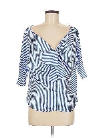 PAPER London 3/4 Sleeve Silk Top (view 1)