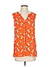 CAbi 100% Polyester Orange Sleeveless Blouse Size S - photo 1