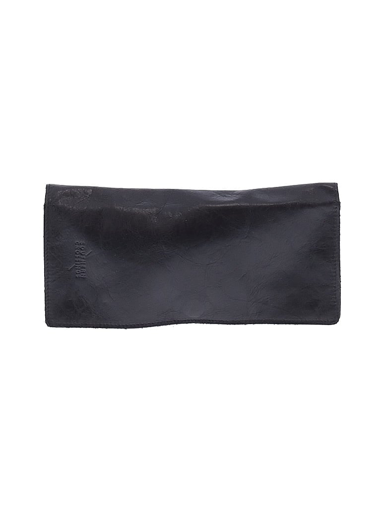 Pre-owned Assorted Brands Leather Clutch In Black