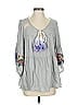 Judith March Gray 3/4 Sleeve Blouse Size S - photo 1