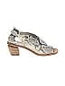Officine Creative 100% Leather Animal Print Ivory Gray Sandals Size EU 38 1/2 - photo 1