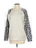 Burton Durable Goods 100% Polyester Animal Print Silver Tan Sweatshirt Size S - photo 1