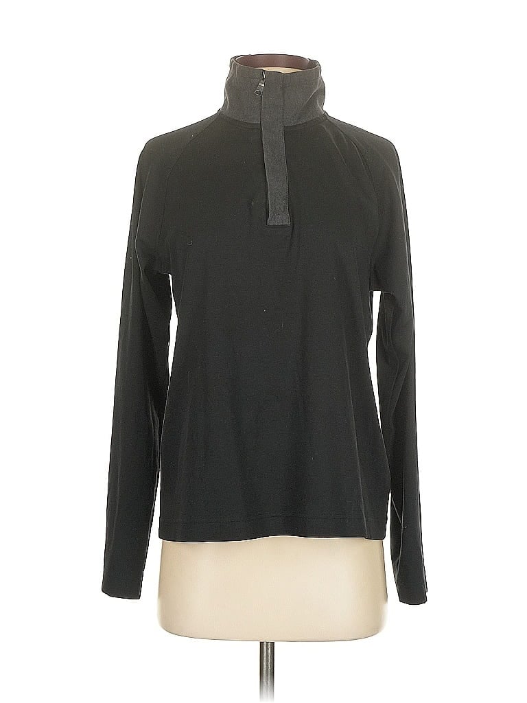 Pre-owned Banana Republic Long Sleeve T-shirt In Black