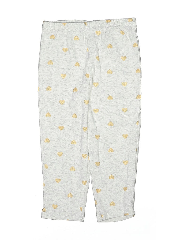 Carter's 100% Cotton Hearts Yellow Casual Pants 18-24 MO / 24 MO - photo 1