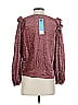 Tanya Taylor Burgundy 3/4 Sleeve Blouse Size XS - photo 2