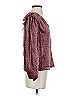 Tanya Taylor Burgundy 3/4 Sleeve Blouse Size XS - photo 4