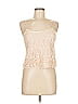 Tiny 100% Polyester Ivory Sleeveless Top Size M - photo 1
