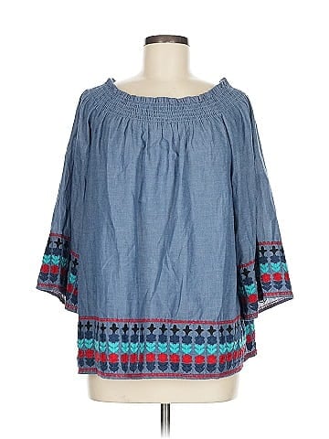 Shana 3/4 Sleeve Blouse (view 1)