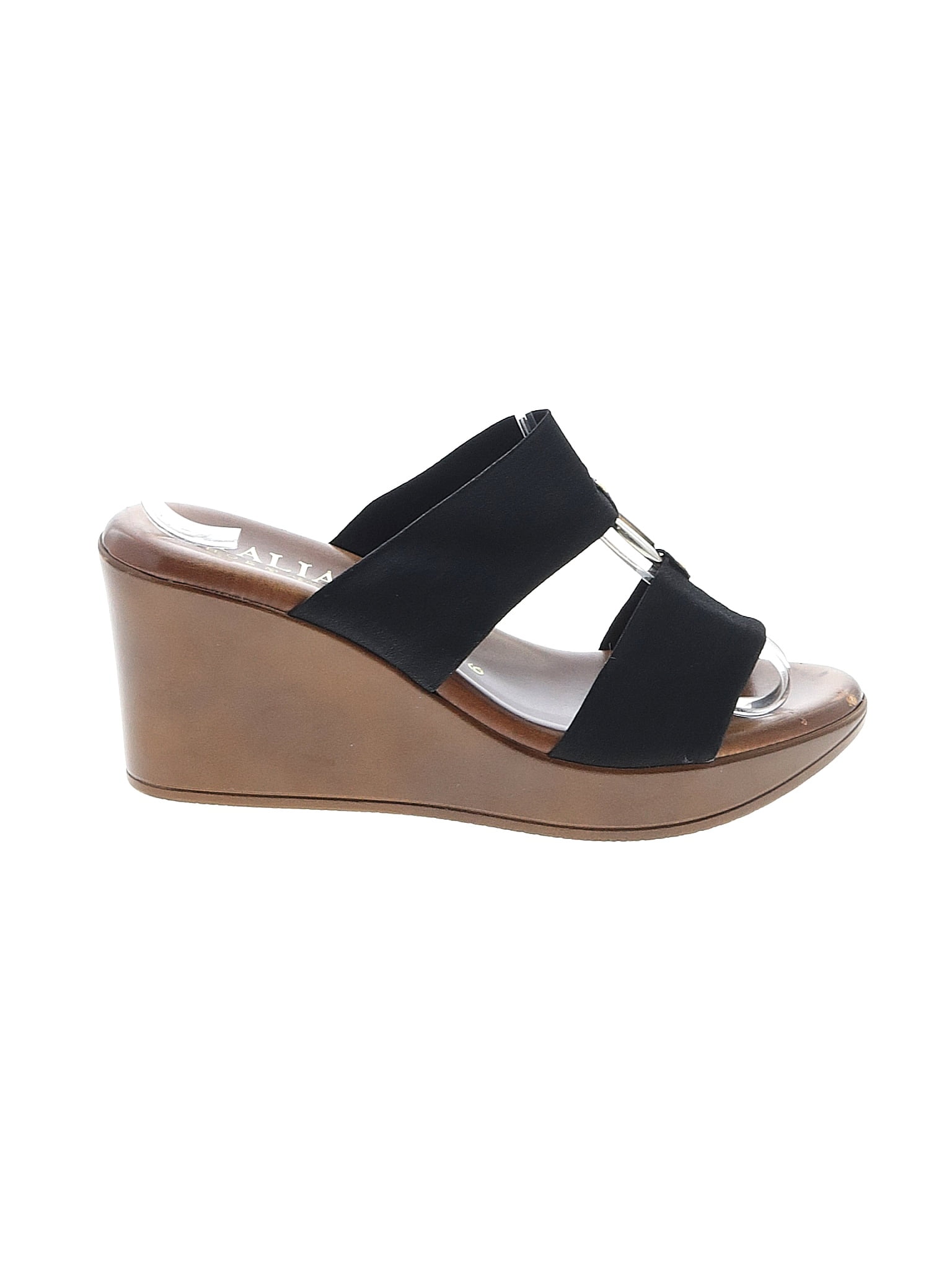 Fossil Black Wedges Size 6