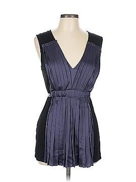 Chanel 100% Rayon Black Sleeveless Blouse Size EU 40 / US 10