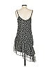 Aqua 100% Polyester Print Black Casual Dress Size XS - photo 2