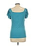 Bisou Bisou Teal Short Sleeve Top Size L - photo 2