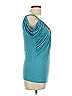 Bisou Bisou Teal Short Sleeve Top Size L - photo 3