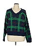 Crown & Ivy Plaid Green Pullover Sweater Size XL - photo 1