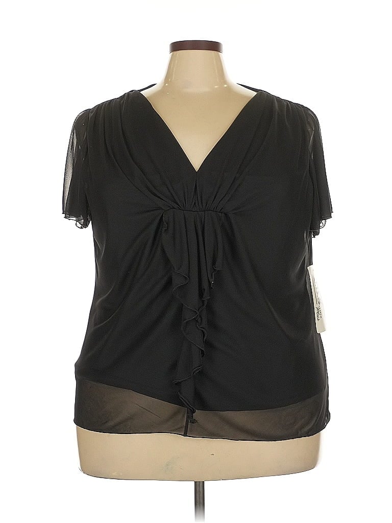 Jbs Short Sleeve Blouse In Black