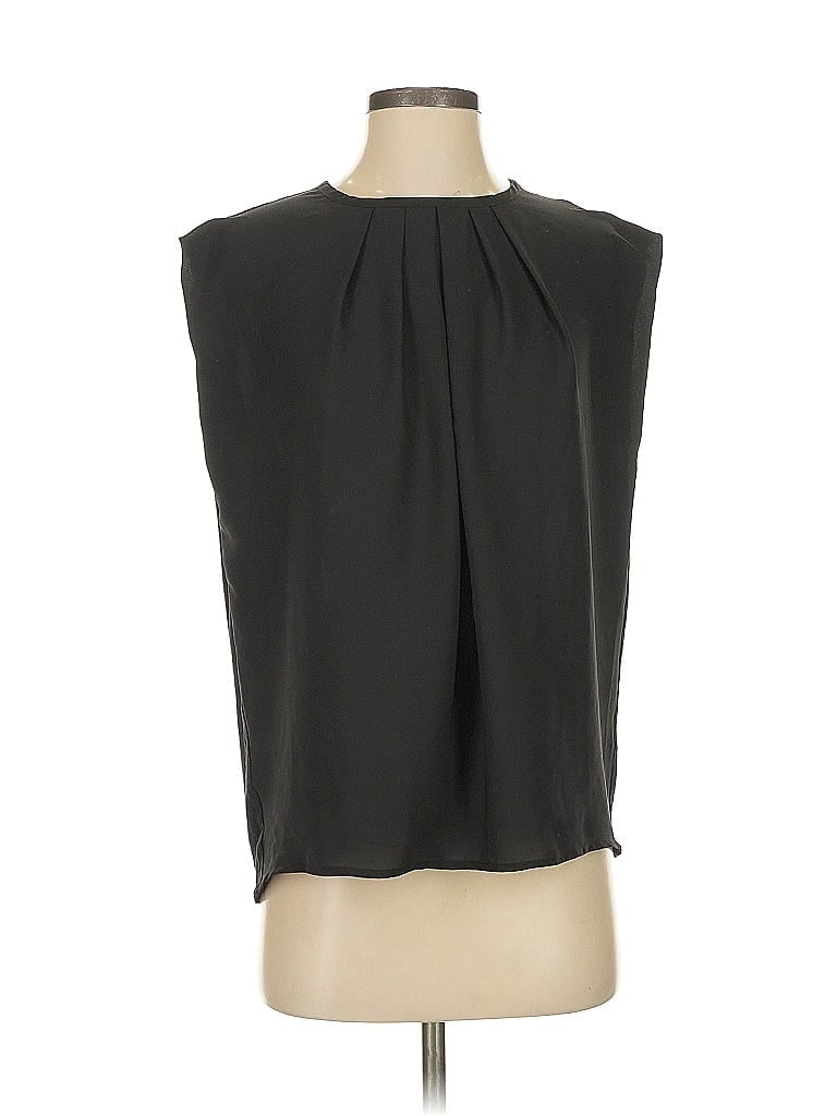 Pre-owned Bcbgmaxazria Sleeveless Blouse In Black