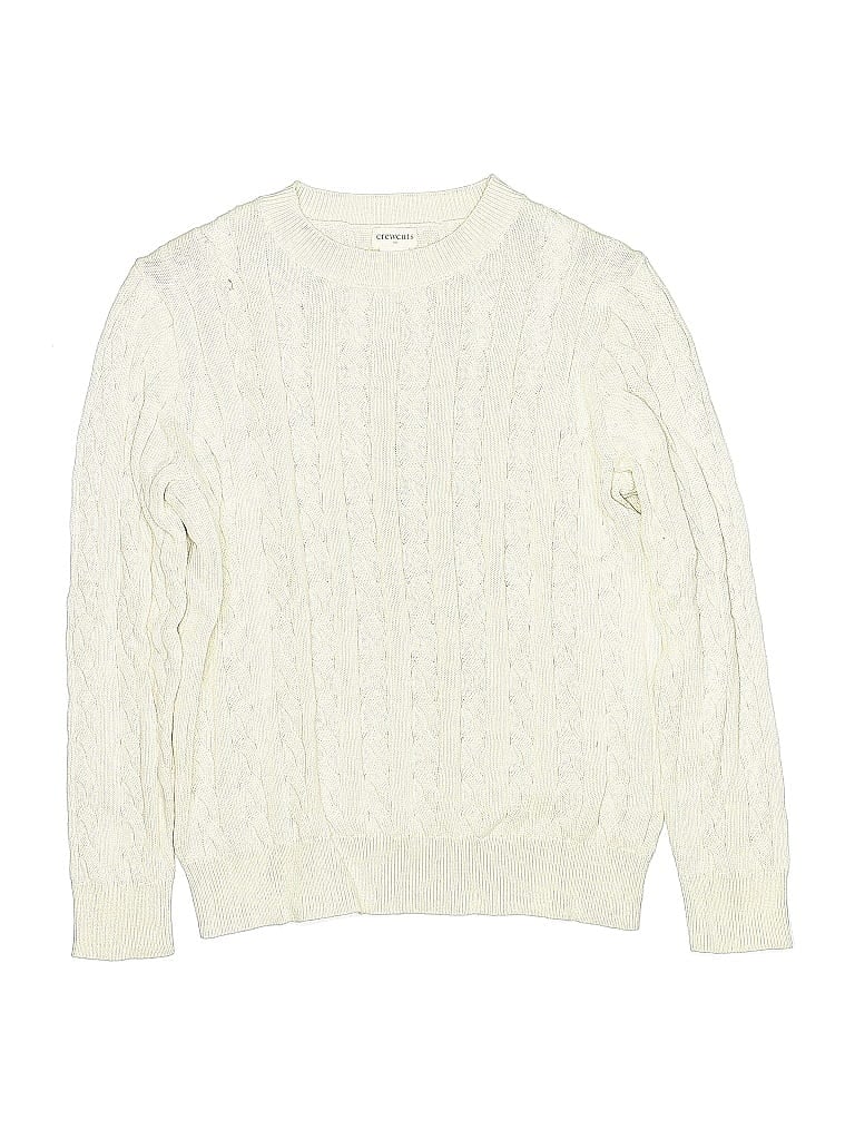 Crewcuts Outlet 100% Cotton Ivory Pullover Sweater Size 10 - photo 1
