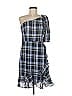 Donna Morgan Plaid Blue Casual Dress Size 6 - photo 1