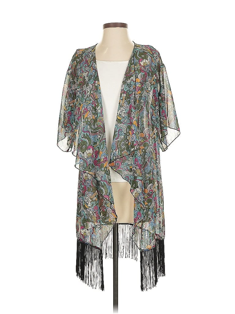 Pre-owned Lularoe Kimono In Gray