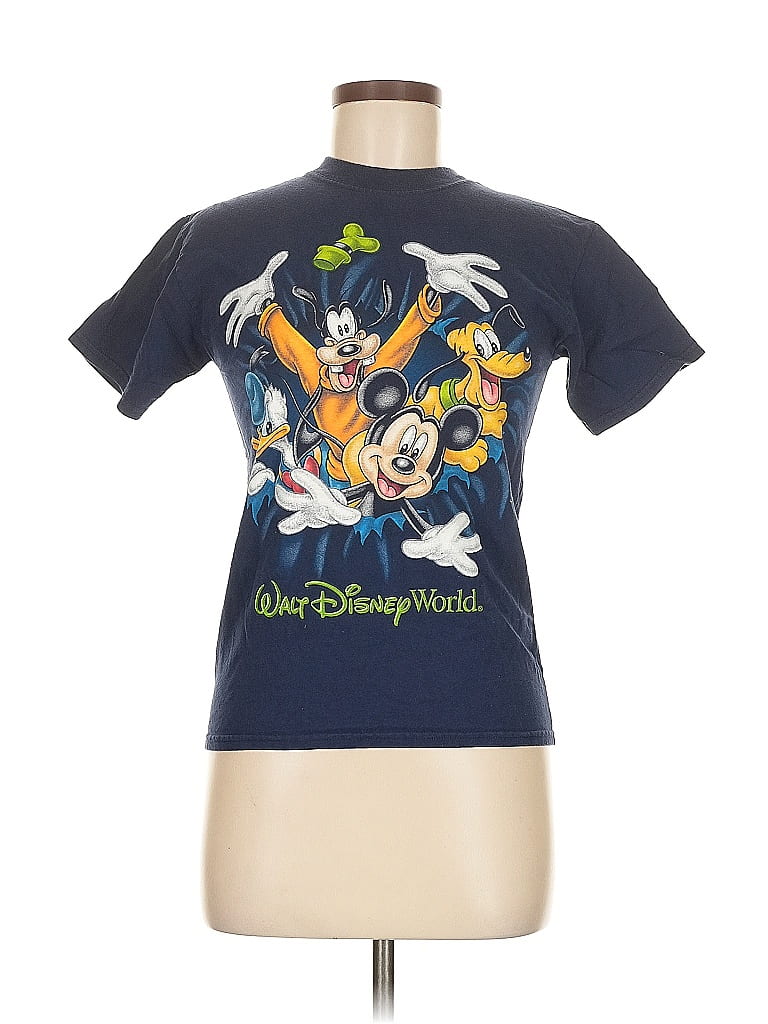 Disney Parks 100% Cotton Blue Short Sleeve T-Shirt Size M - photo 1