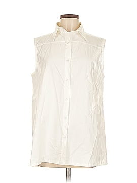 Gracia Sleeveless Button Down Shirt