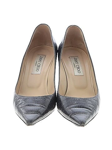 Jimmy Choo Embossed Lizard Heels (view 2)