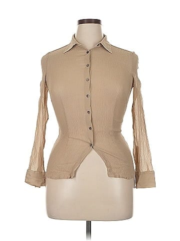 Pure Collection 3/4 Sleeve Silk Top (view 1)