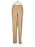 Leggiadro Solid Tan Wool Pants Size 6 - photo 1