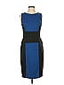 Donna Ricco Color Block Blue Cocktail Dress Size 4 - photo 1